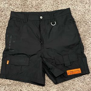 Heron Preston Rip Stop Shorts (Large) - Black